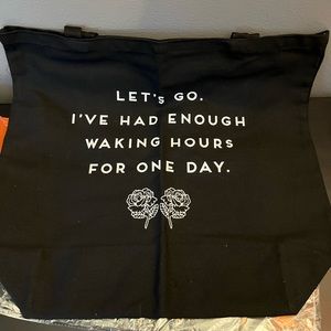 NEW! Sassy Big black tote.